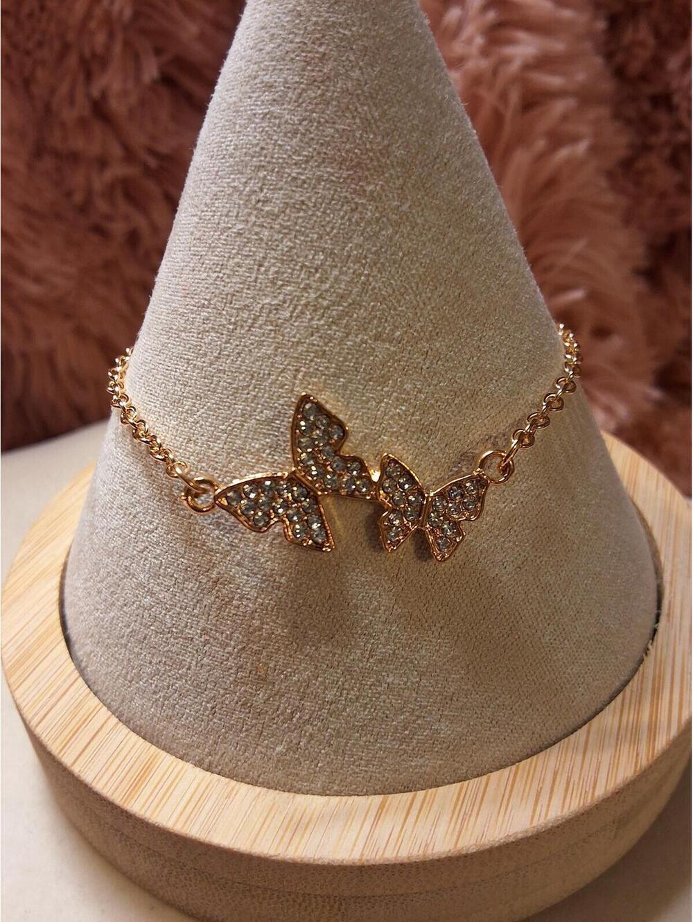 FASHION GOLDEN BRACELET 2 BUTTERFLY